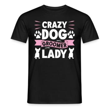 Hundegruamwelpen Haustier -Pflege -Job Salon - Männer T-Shirt - Schwarz - Vorne - AI Model Male 178 light (178cm)