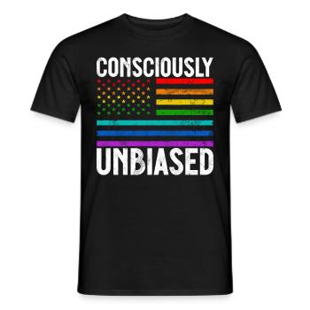 Gleichheit LGBTQ Rainbow Flag LGBTQ Stolz - Männer T-Shirt - Schwarz - Vorne - AI Model Male 178 light (178cm)