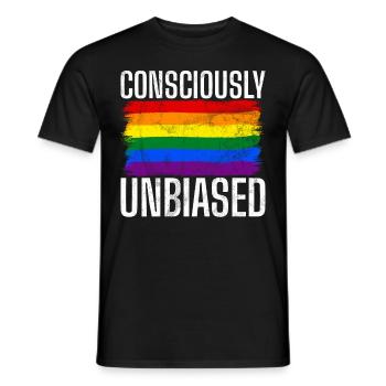 Gleichheit LGBTQ Rainbow Flag LGBTQ Stolz - Männer T-Shirt - Schwarz - Vorne - AI Model Male 178 light (178cm)