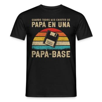 Spanischer Vater Zweisprachiger Latino Vatertag - Männer T-Shirt - Schwarz - Vorne - AI Model Male 178 light (178cm)