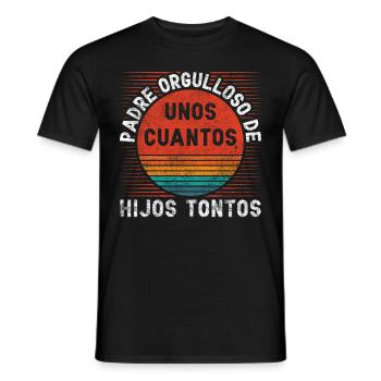 Spanischer Vater Zweisprachiger Latino Vatertag - Männer T-Shirt - Schwarz - Vorne - AI Model Male 178 light (178cm)
