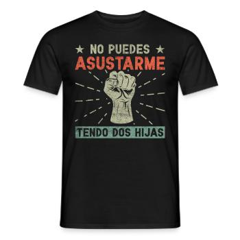 Spanischer Vater Zweisprachiger Latino Vatertag - Männer T-Shirt - Schwarz - Vorne - AI Model Male 178 light (178cm)
