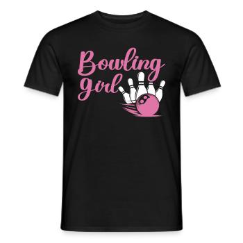 Bowling Girl Funny Ladies Team Bowler Sport - Männer T-Shirt - Schwarz - Vorne - AI Model Male 178 light (178cm)