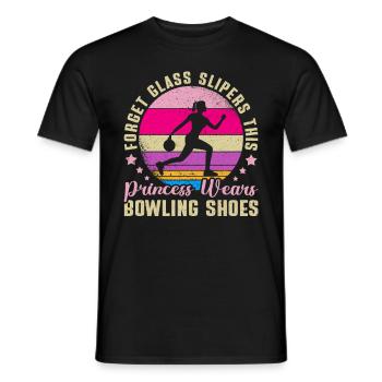 Bowling Girl Funny Ladies Team Bowler Sport - Männer T-Shirt - Schwarz - Vorne - AI Model Male 178 light (178cm)