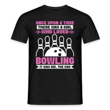 Bowling Girl Funny Ladies Team Bowler Sport - Männer T-Shirt - Schwarz - Vorne - AI Model Male 178 light (178cm)