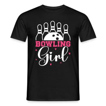 Bowling Girl Funny Ladies Team Bowler Sport - Männer T-Shirt - Schwarz - Vorne - AI Model Male 178 light (178cm)