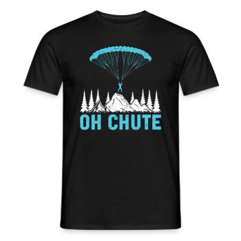 Camp de pompiers parachutistes -Junkie-Parachutiste - T-shirt homme - noir - Devant - AI Model Male 178 light (178cm)