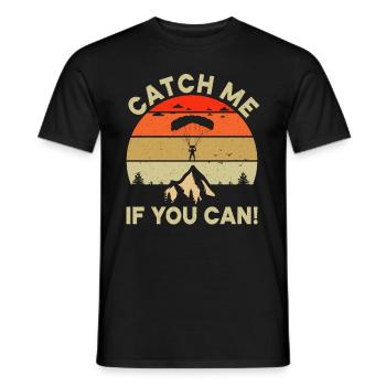 Camp de pompiers parachutistes -Junkie-Parachutiste - T-shirt homme - noir - Devant - AI Model Male 178 light (178cm)
