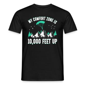 Camp de pompiers parachutistes -Junkie-Parachutiste - T-shirt homme - noir - Devant - AI Model Male 178 light (178cm)