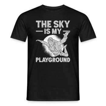 Camp de pompiers parachutistes -Junkie-Parachutiste - T-shirt homme - noir - Devant - AI Model Male 178 light (178cm)