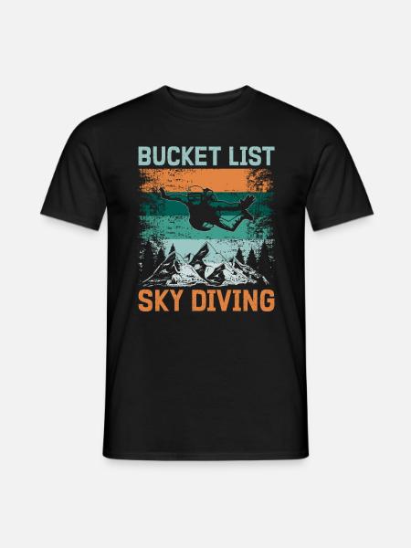 Parachute Fire Camp -Junkie -Parachutist - Men's T-Shirt - black