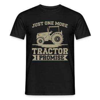 Landwirtschafts Traktor Vintage Traktor Landwirte - Männer T-Shirt - Schwarz - Vorne - AI Model Male 178 light (178cm)