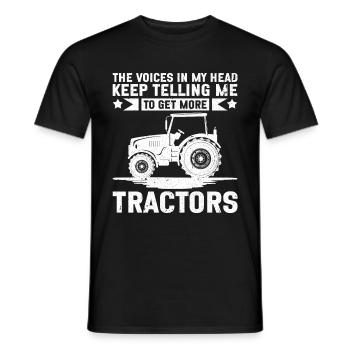 Landwirtschafts Traktor Vintage Traktor Landwirte - Männer T-Shirt - Schwarz - Vorne - AI Model Male 178 light (178cm)
