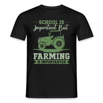 Landwirtschafts Traktor Vintage Traktor Landwirte - Männer T-Shirt - Schwarz - Vorne - AI Model Male 178 light (178cm)