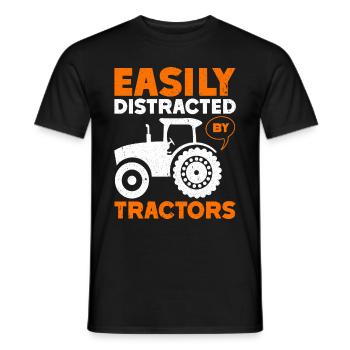 Landwirtschafts Traktor Vintage Traktor Landwirte - Männer T-Shirt - Schwarz - Vorne - AI Model Male 178 light (178cm)