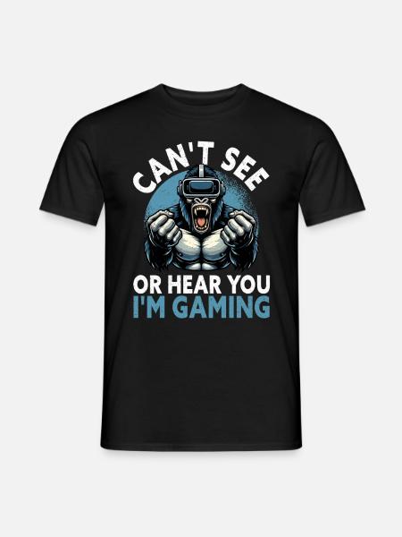 Virtual Reality Athlete Witzer VR Gamer Headset - Men's T-Shirt - black