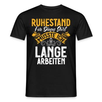 Légende de la retraite Drôle de pension Pension Retraité - T-shirt homme - noir - Devant - AI Model Male 178 light (178cm)