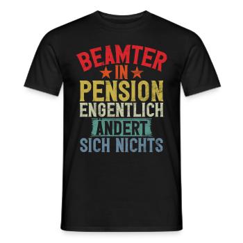 Légende de la retraite Drôle de pension Pension Retraité - T-shirt homme - noir - Devant - AI Model Male 178 light (178cm)