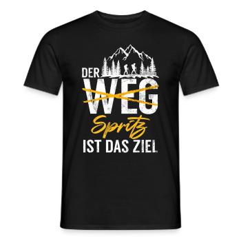 Berge Natur Bergsteigen Alpen Klettern Wandern - Männer T-Shirt - Schwarz - Vorne - AI Model Male 178 light (178cm)