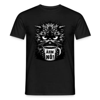 Umm Nope chat drôle ironique thé café dictons - T-shirt homme - noir - Devant - AI Model Male 178 light (178cm)
