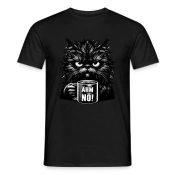 Umm Nope chat drôle ironique thé café dictons - T-shirt homme - noir - Devant - AI Model Male 178 light (178cm)