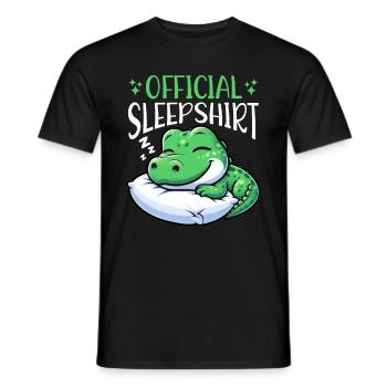 Officiel Sleeping House Alligator Lovers - T-shirt homme - noir - Devant - AI Model Male 178 light (178cm)