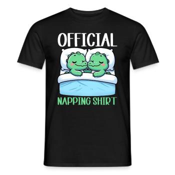 Officiel Sleeping House Alligator Lovers - T-shirt homme - noir - Devant - AI Model Male 178 light (178cm)