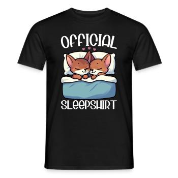 Officiel Sleeping House Abyssin Cats - T-shirt homme - noir - Devant - AI Model Male 178 light (178cm)