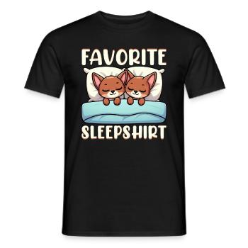 Officiel Sleeping House Abyssin Cats - T-shirt homme - noir - Devant - AI Model Male 178 light (178cm)