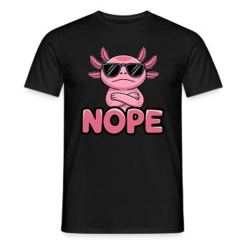 Axolotl Süßer Amphibien -Haustierliebhaber Otaku - Männer T-Shirt - Schwarz - Vorne - AI Model Male 178 light (178cm)