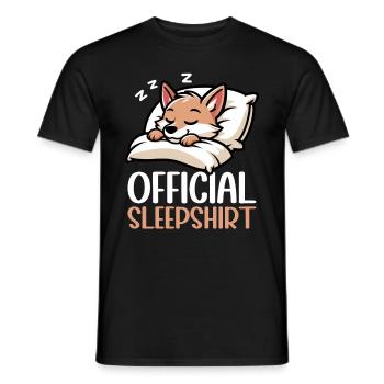 Officiel Sleeping House Coyote Lover Funny - T-shirt homme - noir - Devant - AI Model Male 178 light (178cm)