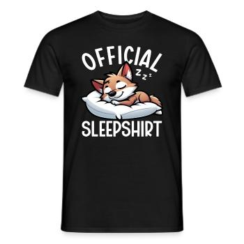 Officiel Sleeping House Coyote Lover Funny - T-shirt homme - noir - Devant - AI Model Male 178 light (178cm)