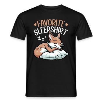 Officiel Sleeping House Coyote Lover Funny - T-shirt homme - noir - Devant - AI Model Male 178 light (178cm)