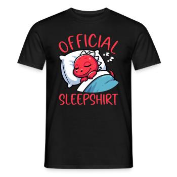 Dormeur officiel Dragon Sweet Lazy - T-shirt homme - noir - Devant - AI Model Male 178 light (178cm)