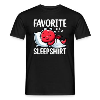 Dormeur officiel Dragon Sweet Lazy - T-shirt homme - noir - Devant - AI Model Male 178 light (178cm)
