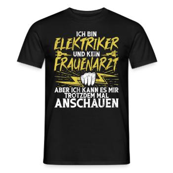 Electronicien Electrique Profession Volt Génie Electrique - T-shirt homme - noir - Devant - AI Model Male 178 light (178cm)