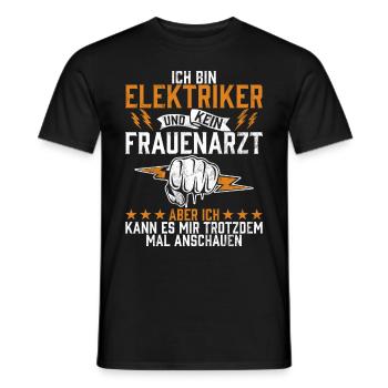 Electronicien Electrique Profession Volt Génie Electrique - T-shirt homme - noir - Devant - AI Model Male 178 light (178cm)