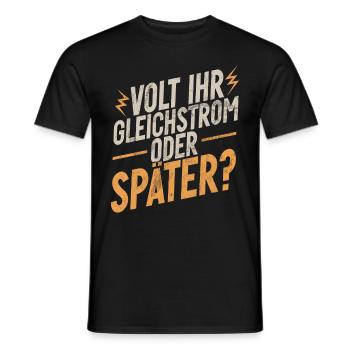 Electronicien Electrique Profession Volt Génie Electrique - T-shirt homme - noir - Devant - AI Model Male 178 light (178cm)