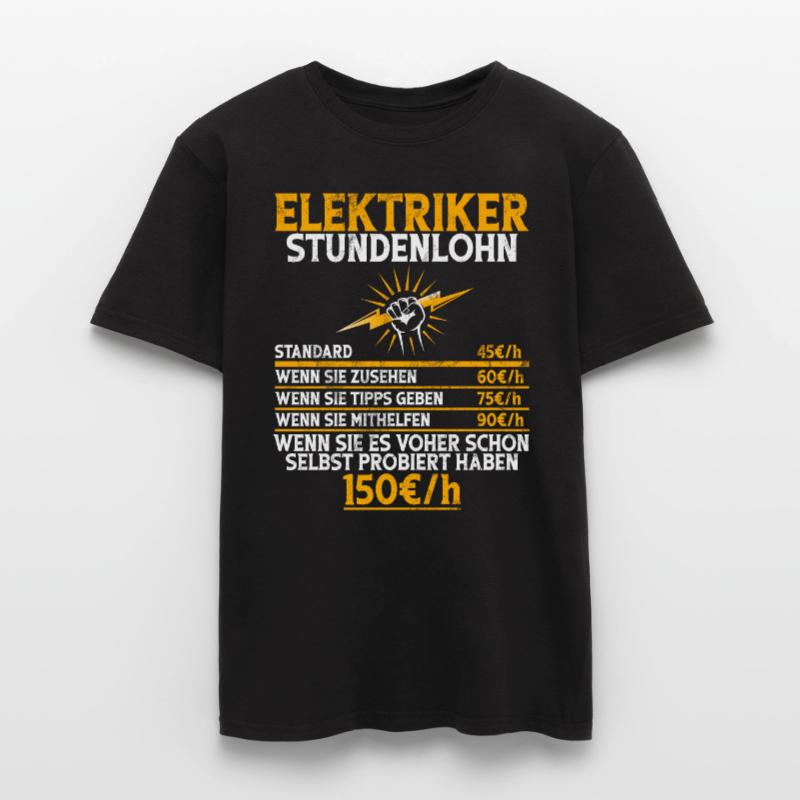 Electronics Technician Electrics Profession Volt Electrical Engineering Men’s T-shirt