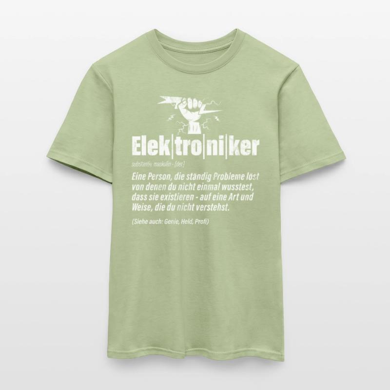 Electronics Technician Electrics Profession Volt Electrical Engineering Men’s T-shirt