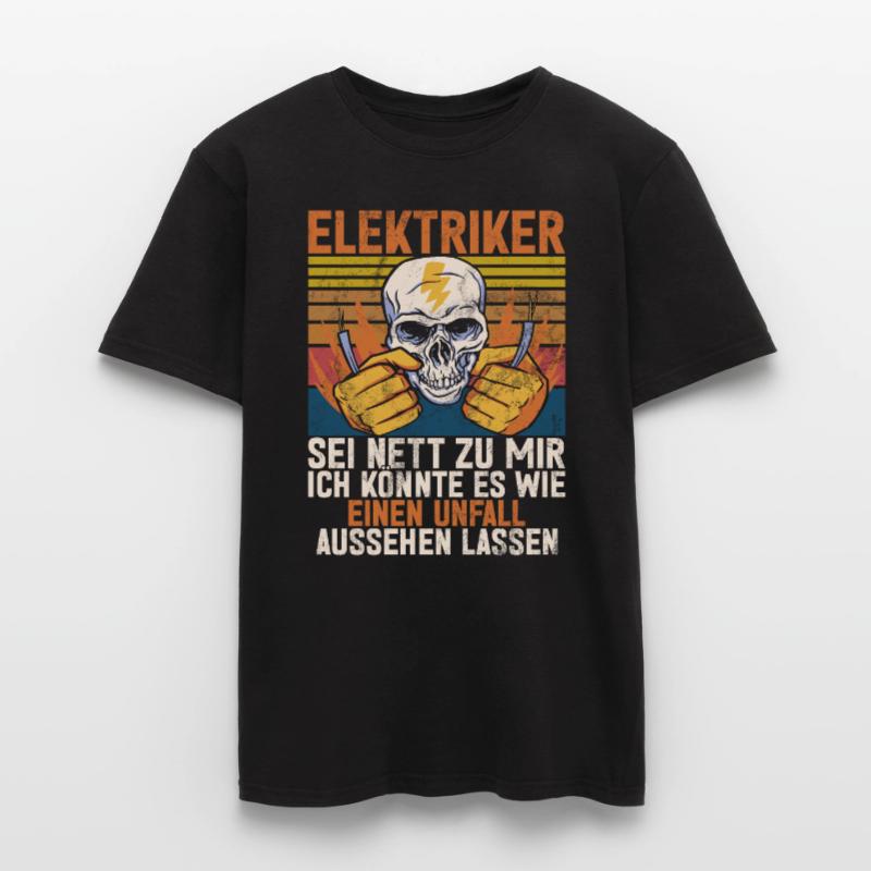 Electronics Technician Electrics Profession Volt Electrical Engineering Men’s T-shirt