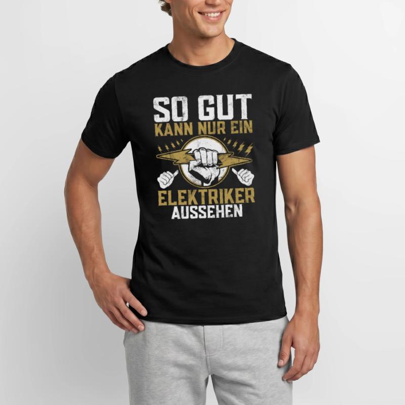 Electronics Technician Electrics Profession Volt Electrical Engineering Men’s T-shirt