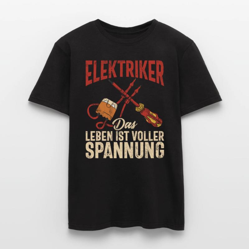 Electronics Technician Electrics Profession Volt Electrical Engineering Men’s T-shirt