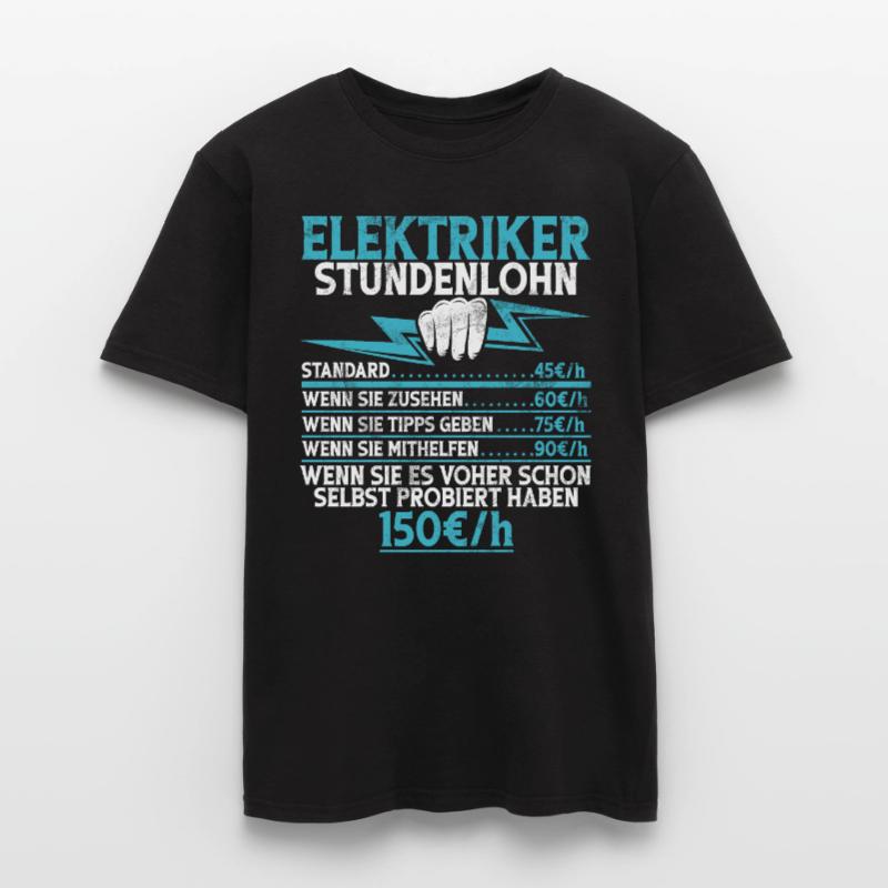 Electronics Technician Electrics Profession Volt Electrical Engineering Men’s T-shirt