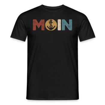Capitaine à voile Dire bateau Voilier Capitaine - T-shirt homme - noir - Devant - AI Model Male 178 light (178cm)