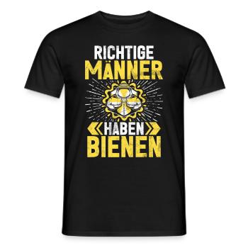 Apiculteurs Abeilles Miel Nature Abeille Murmures Apiculture - T-shirt homme - noir - Devant - AI Model Male 178 light (178cm)