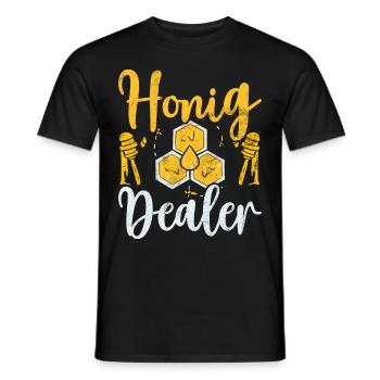 Apiculteurs Abeilles Miel Nature Abeille Murmures Apiculture - T-shirt homme - noir - Devant - AI Model Male 178 light (178cm)