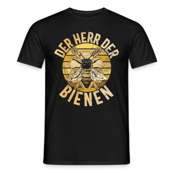 Apiculteurs Abeilles Miel Nature Abeille Murmures Apiculture - T-shirt homme - noir - Devant - AI Model Male 178 light (178cm)