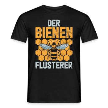 Beekeepers Bees Honey Nature Bee Whispers Beekeeping - Men's T-Shirt - black - Front - AI Model Male 178 light (178cm)