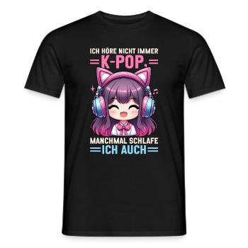 K-Pop Coréen Kpop Culture Kpop Corée du Sud Danse - T-shirt homme - noir - Devant - AI Model Male 178 light (178cm)